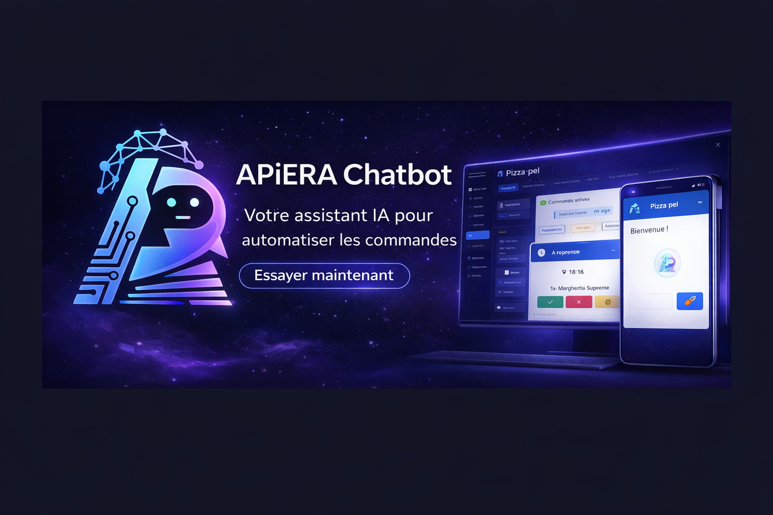 Application APIERA - Site et commandes pour restaurant